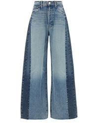 Mother - Jeans dalla gamba ampia Pipe-Dream in denim bicolor - Lyst