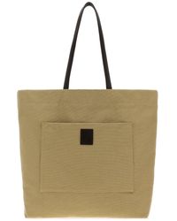 The Row - Borsa shopping Tori in tela kaki - Lyst