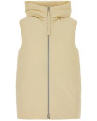 Jil Sander - Cream Polyester Down Jacket - Lyst
