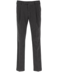 PT Torino - Dark Grey Stretch Cotton Pant - Lyst