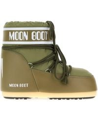 Moon Boot - Sage Green Nylon Icon Low Ankle Boots - Lyst