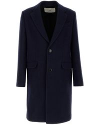 Ami Paris - Ami Midnight Wool Coat - Lyst