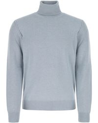 Maison Margiela - Powder Blue Cashmere Sweater Lightblue - Lyst