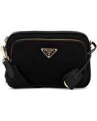 Prada - Borsa a tracolla in Re-Nylon nero - Lyst