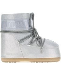 Moon Boot - Silver Rubber Icon Low Ankle Boots - Lyst