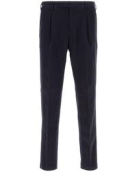 PT Torino - Pantalone in cotone stretch blu scuro - Lyst
