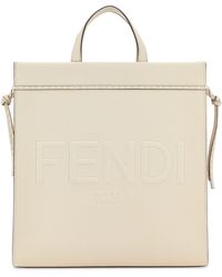 Fendi - Ivory Medium Go To Shopper Shopping Bag - Lyst