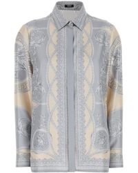 Versace - Camicia Di Seta Il Taglio Degli Dei - Lyst