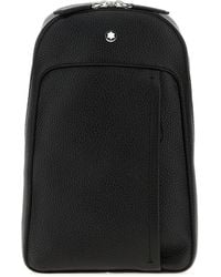 Montblanc - Black Leather Crossbody Bag - Lyst