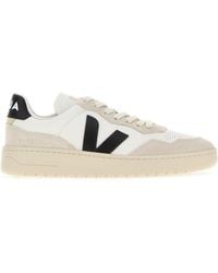 Veja - Multicolor Leather And Suede V-90 Sneakers - Lyst