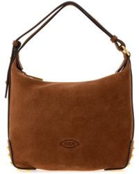 Tod's - Suede Mini Shoulder Bag - Lyst