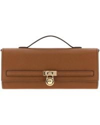 MICHAEL Michael Kors - Brown Leather Medium Hamilton Moderne Handbag - Lyst