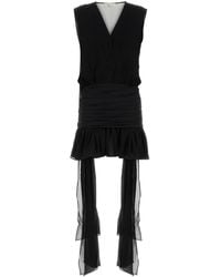 Blumarine - Georgette Mini Dress - Lyst