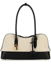 Stella McCartney - Sand Canvas Ryder Shoulder Bag - Lyst