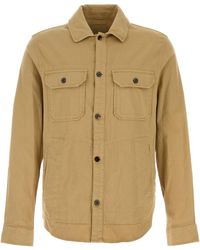 Woolrich - Linen Blend Safari Overshirt Gd - Lyst