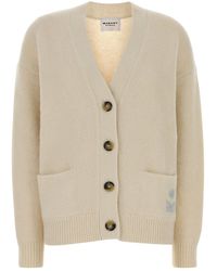 Isabel Marant - Ivory Alpaca Blend Eborah Cardigan - Lyst