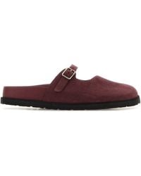 BIRKENSTOCK 1774 X BECOMES BERLIN - Tyrian Purple Suede Maria Cazador Slippers - Lyst