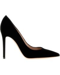 Gianvito Rossi - Black Velvet Gianvito Pumps - Lyst