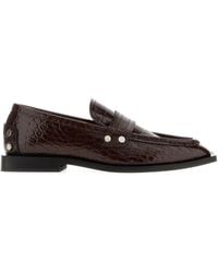 Ganni - Synthetic Leather Loafers - Lyst