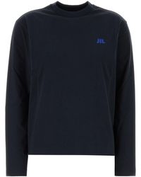 Jil Sander - Midnight Blue Cotton T-shirt - Lyst
