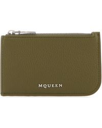 McQueen - Army Leather Card Holder - Lyst