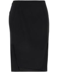 Versace - Stretch Wool Skirt - Lyst