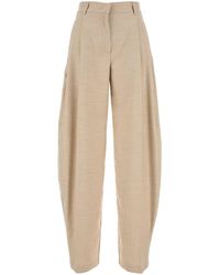 パンツ THE ANDAMANE Pink stretch polyester blend palazzo pant THE ANDAMANE Natalie high-waisted Palazzo Pants | Pink