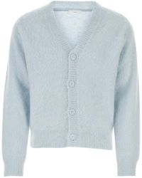 1989 STUDIO - Pastel Light Blue Mohair Blend Cardigan - Lyst