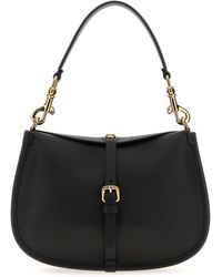 Etro - Borsa a spalla Pony media in pelle nera - Lyst