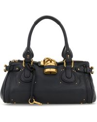 Chloé - Borsa a spalla Paddington in pelle blu - Lyst