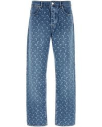 Marine Serre - Printed Denim Jeans - Lyst