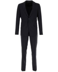 Prada - Completo in misto lana blu notte - Lyst
