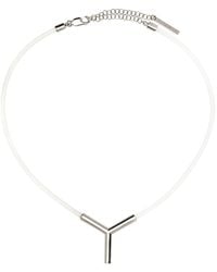 Y. Project - Transparent Pvc Y Necklace - Lyst