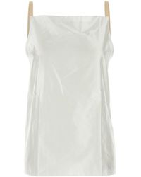 Carven - White Polyester Blend Top - Lyst