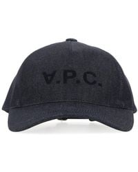 A.P.C. - Cappello da baseball in denim - Lyst