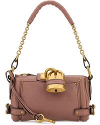 Chloé - Antiqued Pink Leather Small Paddington Shoulder Bag - Lyst
