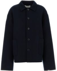 Extreme Cashmere - Navy Blue Wool Blend Maker Coat - Lyst