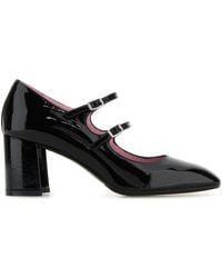 CAREL PARIS - Scarpe con tacco Alice in pelle nera - Lyst