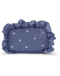 gelato pique - Heart Embroidered Frill Square Pouch - Lyst