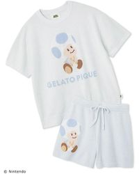 gelato pique - [Super Mario] Toad & Yoshi Jacquard Pullover Shorts Set - Lyst