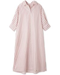 gelato pique - Striped Lounge Dress - Lyst
