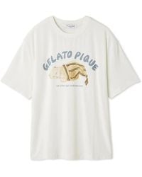 gelato pique - Sleeping Cat Rayon One Point T-Shirt - Lyst