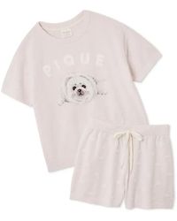 gelato pique - Seal Jacquard Lounge Pullover & Shorts Set - Lyst