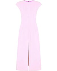 Dolce & Gabbana Slit-front Mid-length Dress - Pink