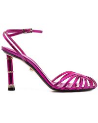 ALEVI Strappy Design Fucsia Sandals - Multicolour