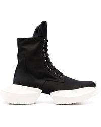 Rick Owens DRKSHDW Black Sneaker-style Lace-up Boots