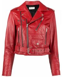 Saint Laurent Leather jackets for Women | Online Sale up to 52% off | Lyst