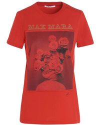 Max Mara Red Cotton T-shirt