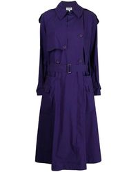 KENZO Long Purple Trench Coat