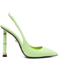 ALEVI Valeria Lime Green Court Shoes